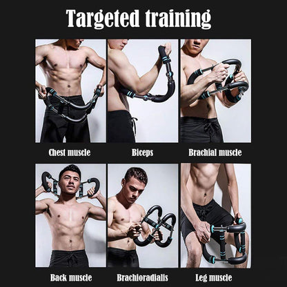 U-Shape Arm Trainer with Adjustable Resistance for Home Gym Training
