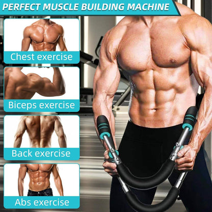 U-Shape Arm Trainer with Adjustable Resistance for Home Gym Training