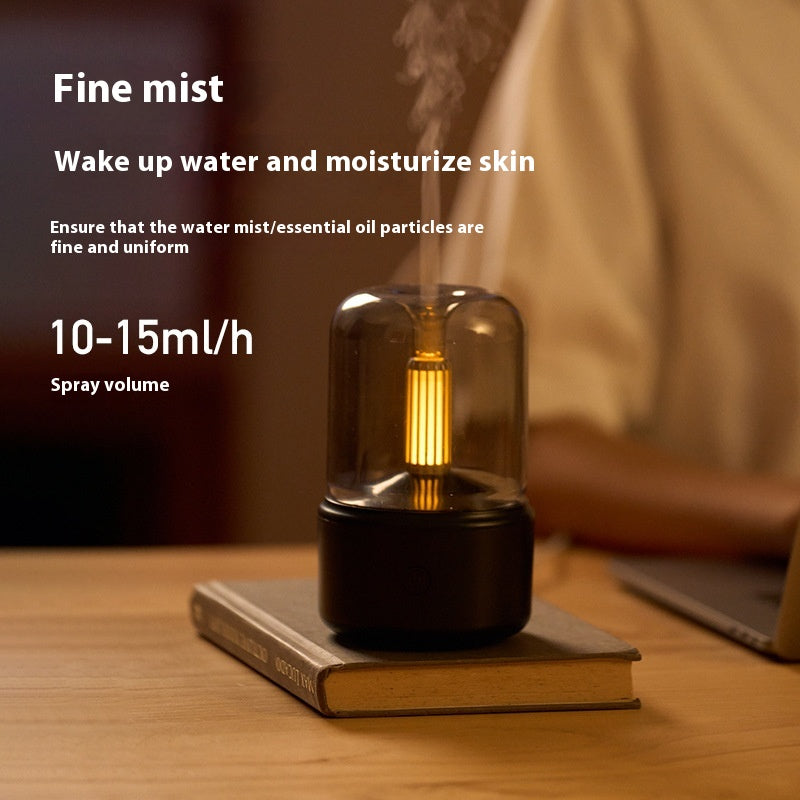 3D Flame Effect Ultrasonic Humidifier & Essential Oil Diffuser